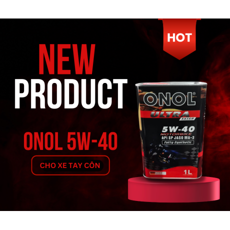 ONOL 5W-40 MOTO ENTIÈREMENT SYNTHÉTIQUE